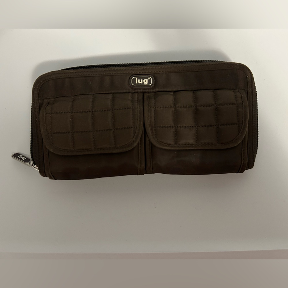Lug Quilted Brown Womens Wallet